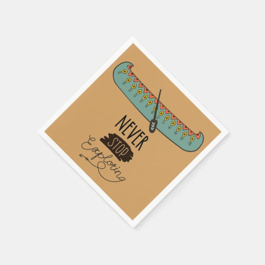 Stop nooit met het verkennen van kano servetten (Hoek)