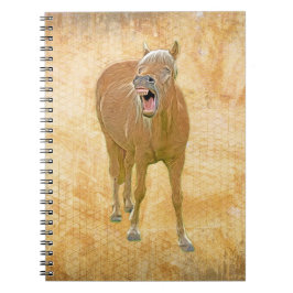 Stop nooit met lachen! Funny horse schilder Notitieboek