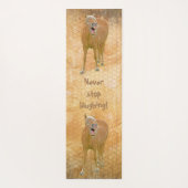 Stop nooit met lachen! Funny horse schilder Yogamat (Achterkant)