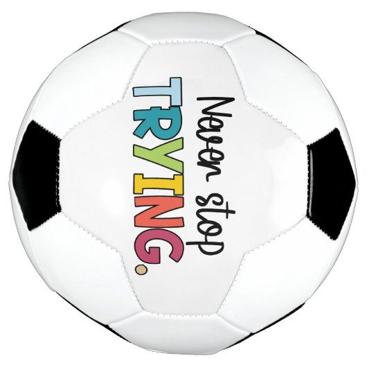 Stop nooit met proberen voetbal (Gedraaid)