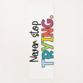 Stop nooit met proberen yogamat (Voorkant)