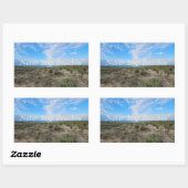 Stop nooit met Stickers aan het strand (Vel)