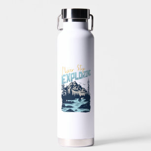 Stop nooit met verkennen - Natuur Adventure Waterfles