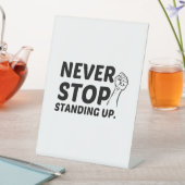 STOP NOOIT OPLOSSEN RECLAMEBORD MET VOETSTUK (Insitu)