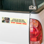 STOP NU ISRAËL BUMPERSTICKER (Op Truck)
