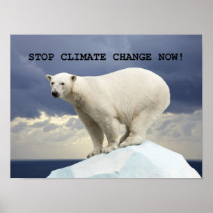 STOP NU KLIMAATVERANDERING! Polair Beer Poster