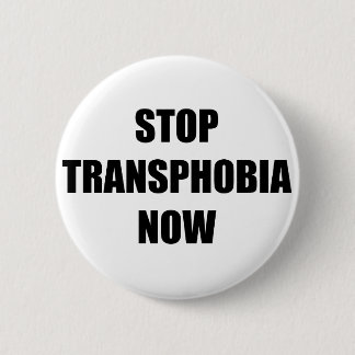 Stop nu met transphobia ronde button 5,7 cm