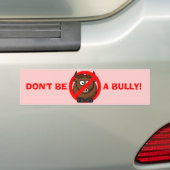 Stop nu pesten: Niet pesten Bumpersticker (Op auto)