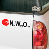 Stop NWO-bumpersticker Bumpersticker (Op Truck)