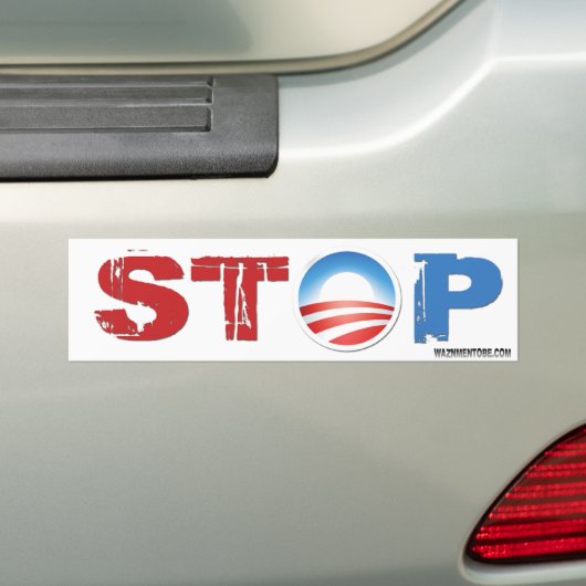 Stop Obama 2012 Bumpersticker (Op auto)