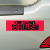 STOP OBAMA SOCIALISME BUMPERSTICKER (Op auto)