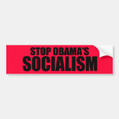 STOP OBAMA SOCIALISME BUMPERSTICKER (Voorkant)
