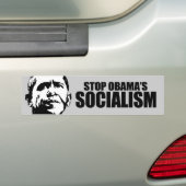 STOP OBAMA SOCIALISME BUMPERSTICKER (Op auto)