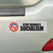STOP OBAMA SOCIALISME BUMPERSTICKER (Op auto)