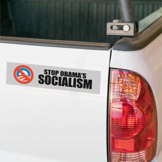 STOP OBAMA SOCIALISME BUMPERSTICKER (Op Truck)