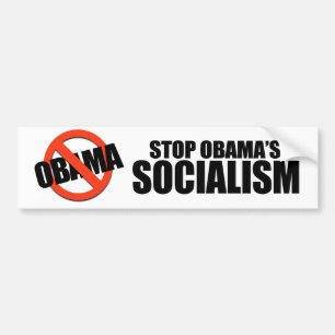 STOP OBAMA SOCIALISME BUMPERSTICKER