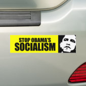 STOP OBAMA SOCIALISME BUMPERSTICKER (Op auto)