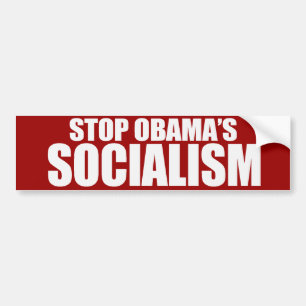 STOP OBAMA SOCIALISME Bumpersticker