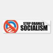 STOP OBAMA SOCIALISME BUMPERSTICKER (Voorkant)