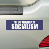 STOP OBAMA SOCIALISME Bumpersticker (Op auto)