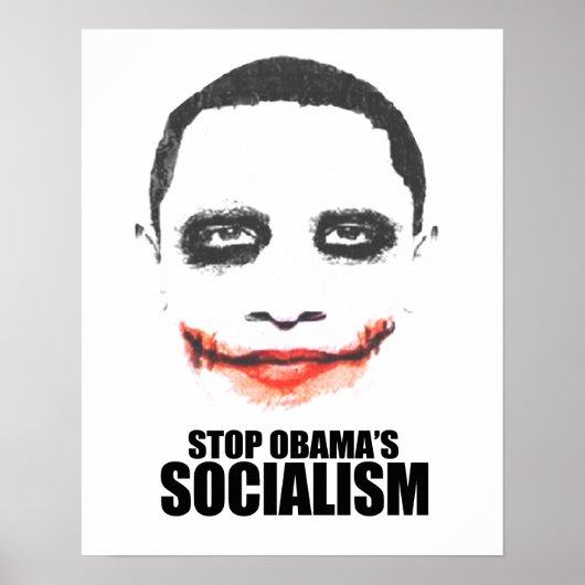 STOP OBAMA SOCIALISME POSTER (Voorkant)