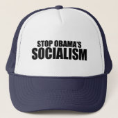 STOP OBAMA SOCIALISME TRUCKER PET (Voorkant)