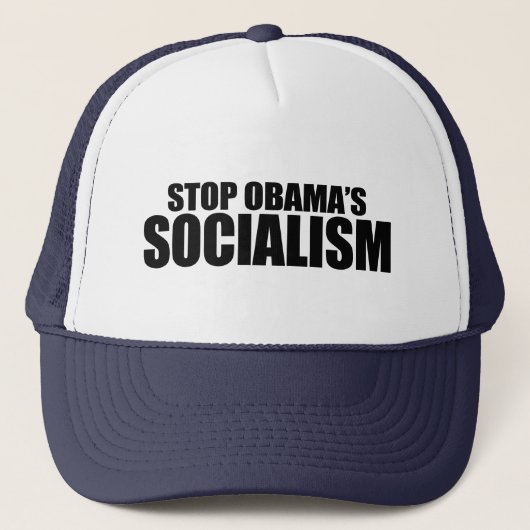 STOP OBAMA SOCIALISME TRUCKER PET (Voorkant)