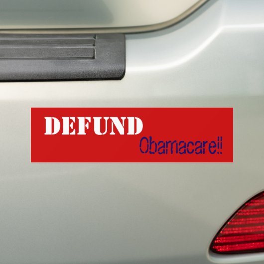 Stop Obamacare!! Bumpersticker (Op auto)