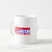 Stop obamanisme! koffiemok (Voorkant links)