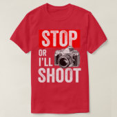 STOP OF ILL SHOOT T-SHIRT (Design voorkant)