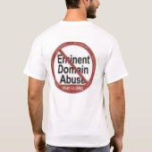 STOP ONTEIGENING T-SHIRT (Achterkant)