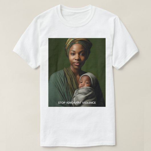 Stop Onwetende Geweld T-shirt (Design voorkant)