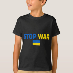 Stop oorlog Ik sta achter Oekraïne Flag steunt Oek T-shirt