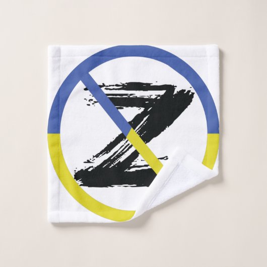 Stop oorlog in het Sierkussen Oekraïne Bad Handdoek (Wasdoekje)