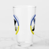 Stop oorlog in het Sierkussen Oekraïne Glas (Links)