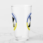 Stop oorlog in het Sierkussen Oekraïne Glas (Rechts)