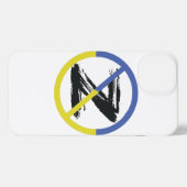 Stop oorlog in het Sierkussen Oekraïne iPhone Hoesje (Achterkant horizontaal)