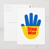 Stop oorlog in Oekraïne Briefkaart (Voorkant / Achterkant)