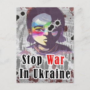 Stop oorlog in Oekraïne Briefkaart