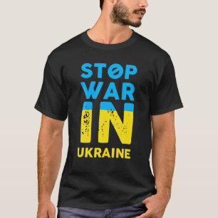 Stop oorlog in Oekraïne Stop Russische aanvallen O T-shirt