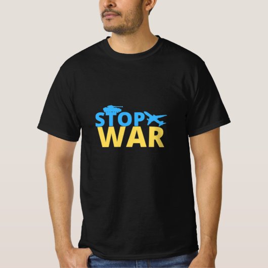 Stop oorlog in oekraïne T-Shirt (Voorkant)