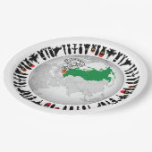 Stop oorlog. Maak een vreedzame wereld voor mijn B Papieren Bordje (Gekanteld)