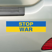 Stop oorlog Oekraïne Bumpersticker (Op auto)