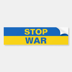 Stop oorlog Oekraïne Bumpersticker