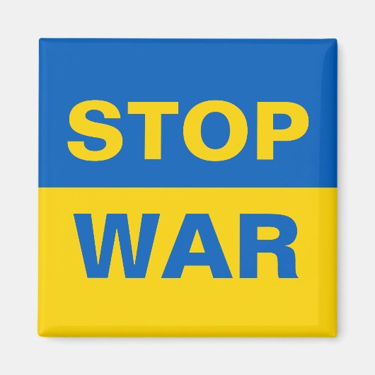 Stop oorlog Oekraïne Magneet (Voorkant)