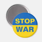 Stop oorlog Oekraïne Magneet (Voorkant / Achterkant)