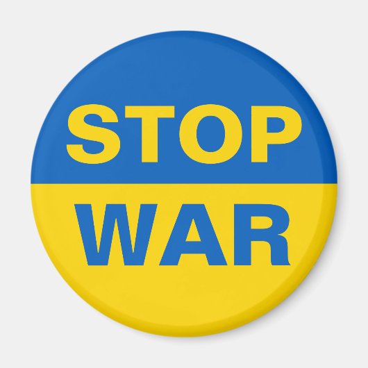 Stop oorlog Oekraïne Magneet (Voorkant)