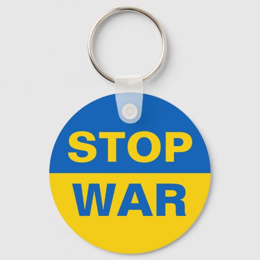 Stop oorlog Oekraïne Sleutelhanger (Voorkant)