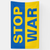 Stop oorlog Oekraïne Spandoek (Verticaal)