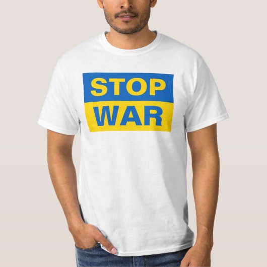 Stop oorlog Oekraïne T-shirt (Voorkant)